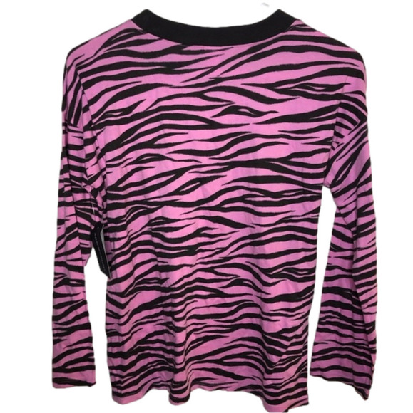 Nwt Melrose And Market Zebra Print Crew Neck Top - Picture 4 of 4